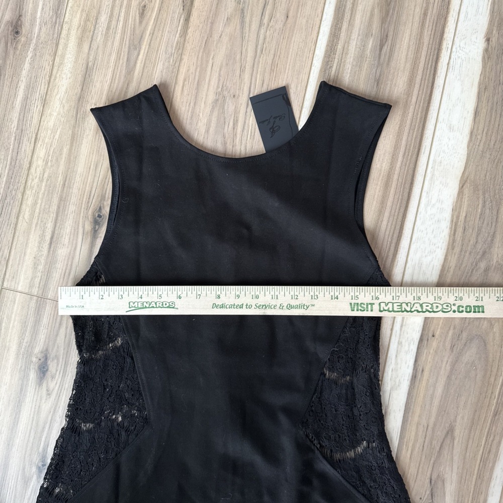🖤 POETIC JUSTICE Black Sheer Lace Dress Top XL Women's - Picture 5 of 6